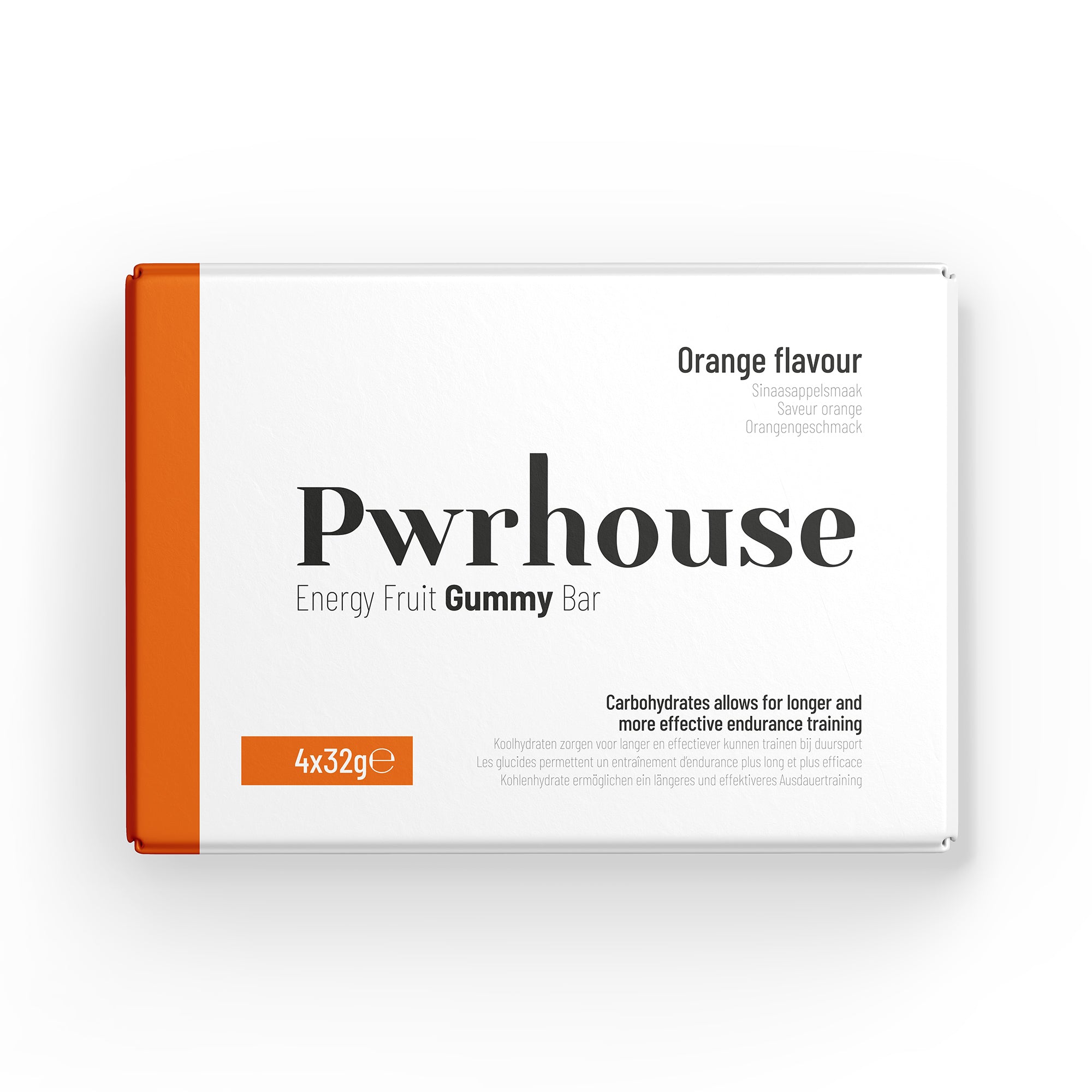 Pwrhouse Energy Fruit Gummy Bars – Orange