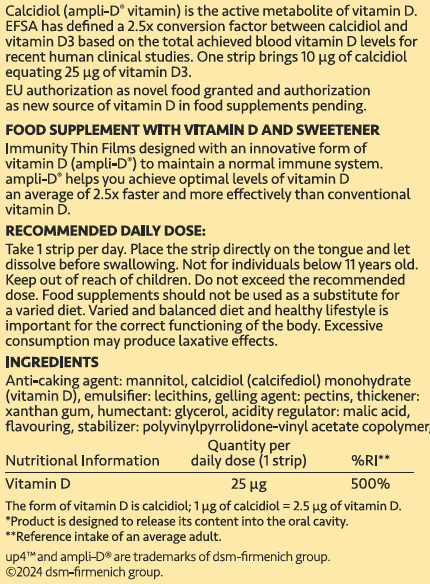 up4™ Vitamin D strips